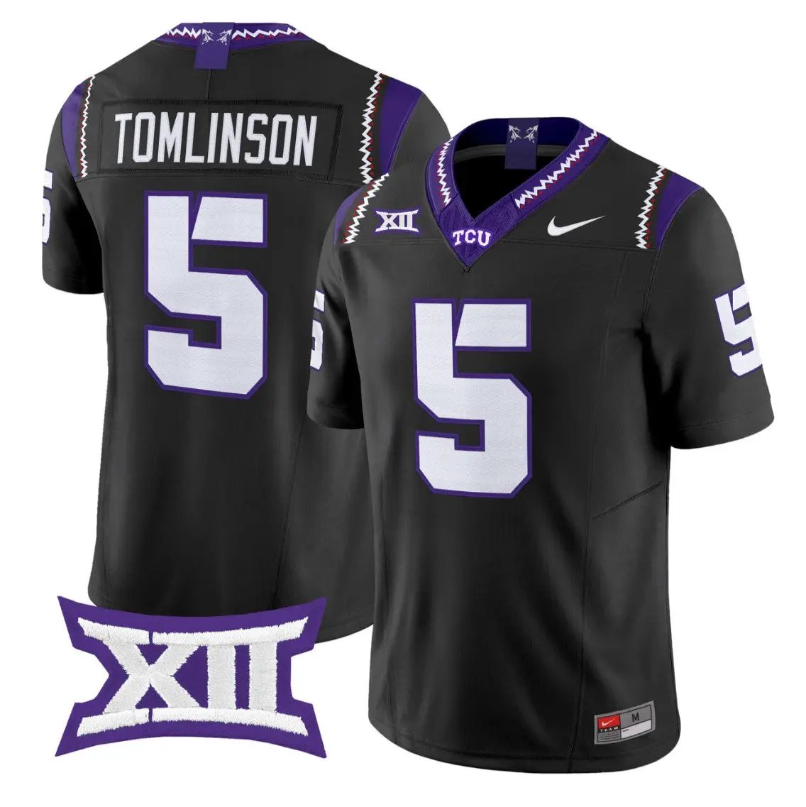 LaDainian Tomlinson Jersey #5 TCU Horned Frogs 2026 Vapor Limited Stitched by My Store NCAA Football Jerseys