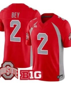 Legend Bey Jersey #2 Ohio State Buckeyes 1990 Throwback 2026 Stitched by My Store NCAA Football Jerseys