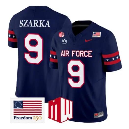 Liam Szarka Jersey #9 Air Force Falcons 2026 Freedom 250 All Stitched by My Store NCAA Football Jerseys