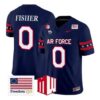 Luke Fisher Jersey #0 Air Force Falcons 2026 Freedom 250 Vapor Stitched by My Store NCAA Football Jerseys
