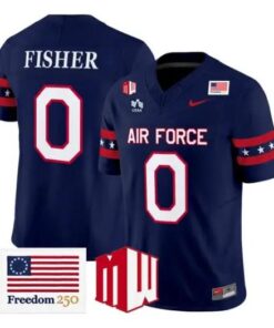 Luke Fisher Jersey #0 Air Force Falcons 2026 Freedom 250 Vapor Stitched by My Store NCAA Football Jerseys