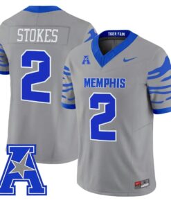 Marcus Stokes Jersey #2 Memphis Tigers 2026 Vapor Limited All Stitched by My Store NCAA Football Jerseys