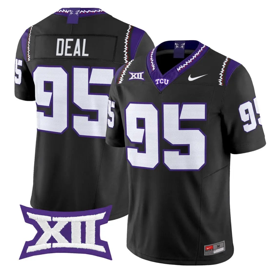 Markis Deal Jersey #95 TCU Horned Frogs 2026 Vapor Limited Football Stitched by My Store NCAA Football Jerseys
