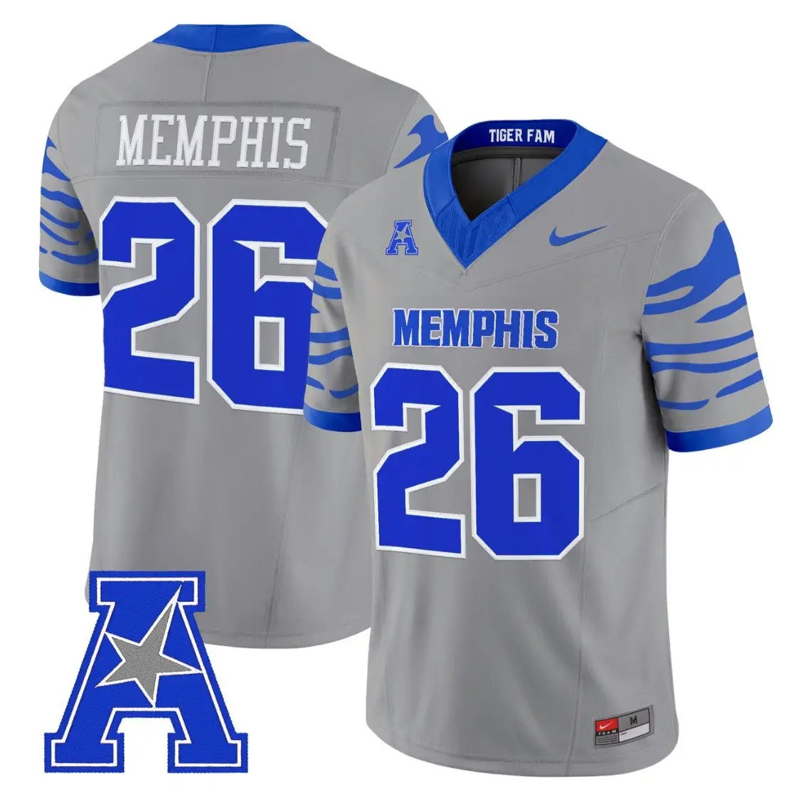 Memphis Jersey #26 Memphis Tigers 2026 Vapor Limited Stitched by My Store NCAA Football Jerseys