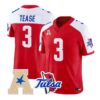 Micah Tease Jersey #3 Tulsa Golden Hurricane 2026 Limited Stitched by My Store NCAA Football Jerseys