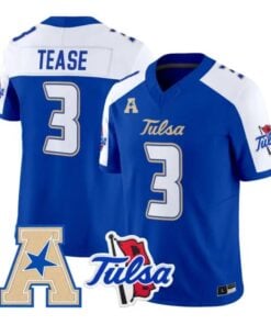 Micah Tease Jersey #3 Tulsa Golden Hurricane 2026 Limited Stitched by My Store NCAA Football Jerseys