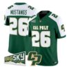 Mustangs Jersey #26 Cal Poly Mustangs 2026 Vapor All Stitched by My Store NCAA Football Jerseys