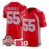 Nick Mangold Jersey #55 Ohio State Buckeyes 1990 Throwback All Stitched 5 Nick Mangold Jersey #55 Ohio State Buckeyes 1990 Throwback All Stitched by My Store NCAA Football Jerseys