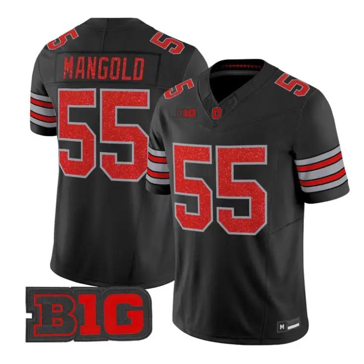 Nick Mangold Jersey #55 Ohio State Buckeyes Glitter Vapor All Stitched 1 Nick Mangold Jersey #55 Ohio State Buckeyes Glitter Vapor All Stitched by My Store NCAA Football Jerseys