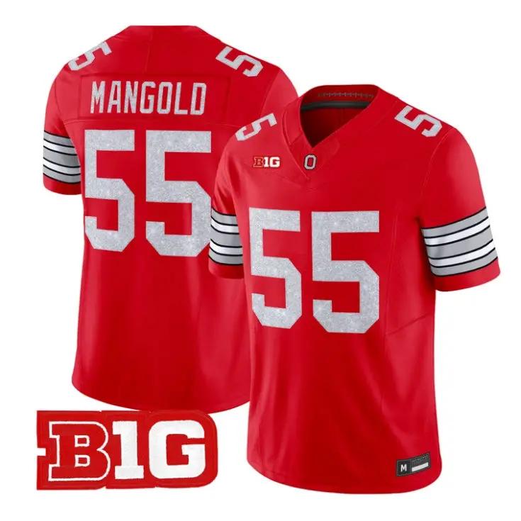 Nick Mangold Jersey #55 Ohio State Buckeyes Glitter Vapor All Stitched 2 Nick Mangold Jersey #55 Ohio State Buckeyes Glitter Vapor All Stitched by My Store NCAA Football Jerseys
