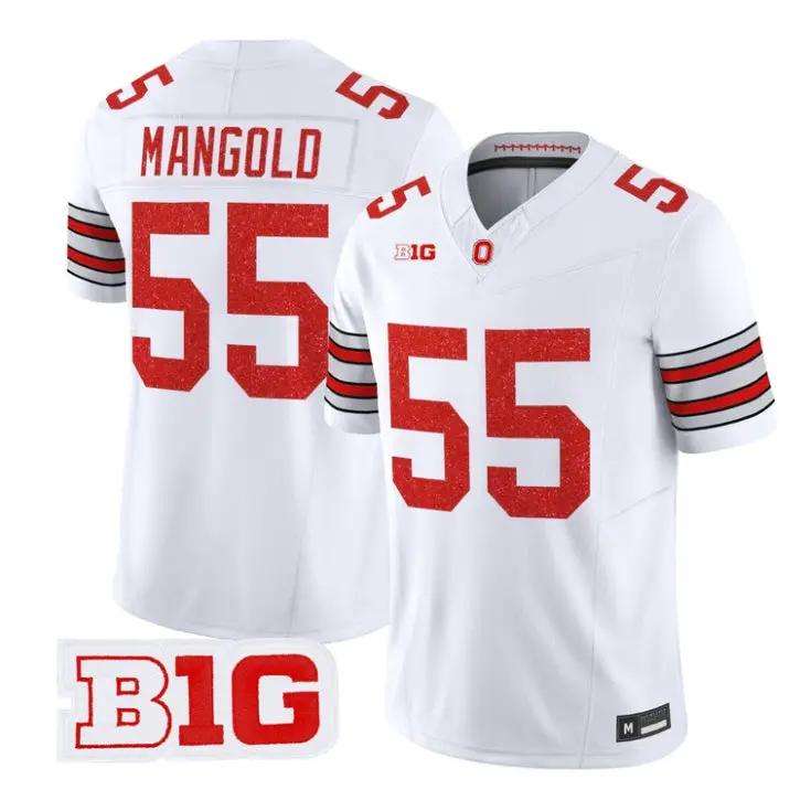 Nick Mangold Jersey #55 Ohio State Buckeyes Glitter Vapor All Stitched 3 Nick Mangold Jersey #55 Ohio State Buckeyes Glitter Vapor All Stitched by My Store NCAA Football Jerseys