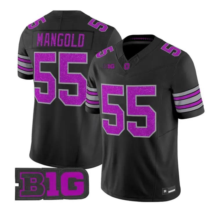 Nick Mangold Jersey #55 Ohio State Buckeyes Glitter Vapor All Stitched 4 Nick Mangold Jersey #55 Ohio State Buckeyes Glitter Vapor All Stitched by My Store NCAA Football Jerseys
