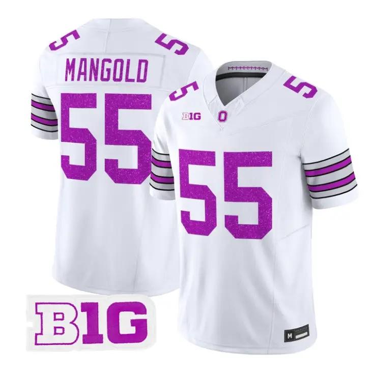 Nick Mangold Jersey #55 Ohio State Buckeyes Glitter Vapor All Stitched 5 Nick Mangold Jersey #55 Ohio State Buckeyes Glitter Vapor All Stitched by My Store NCAA Football Jerseys