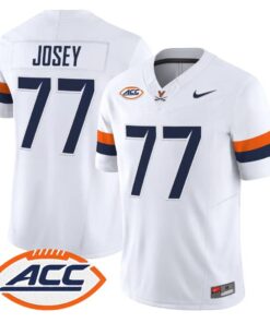 Noah Josey Jersey #77 Virginia Cavaliers 2026 Vapor Limited Stitched by My Store NCAA Football Jerseys