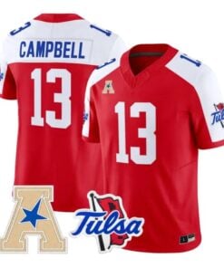 NuNu Campbell Jersey #13 Tulsa Golden Hurricane 2026 Vapor Stitched by My Store NCAA Football Jerseys
