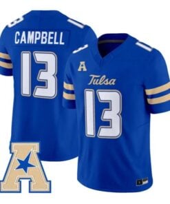 NuNu Campbell Jersey #13 Tulsa Golden Hurricane 2026 Vapor Stitched by My Store NCAA Football Jerseys
