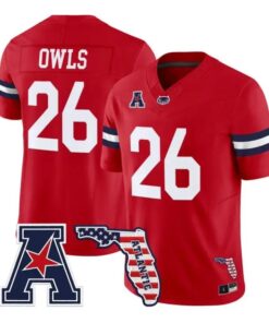 Owls Jersey #26 Florida Atlantic Owls 2026 Florida Patch Vapor Stitched 5 Owls Jersey #26 Florida Atlantic Owls 2026 Florida Patch Vapor Stitched by My Store NCAA Football Jerseys