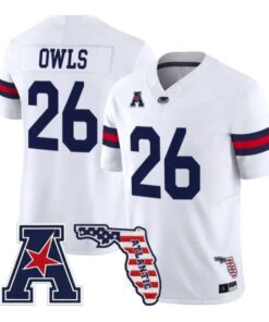 Owls Jersey #26 Florida Atlantic Owls 2026 Florida Patch Vapor Stitched 6 Owls Jersey #26 Florida Atlantic Owls 2026 Florida Patch Vapor Stitched by My Store NCAA Football Jerseys