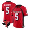 Patrick Mahomes Jersey #5 Texas Tech Red Raiders 2026 Texas Patch Stitched by My Store NCAA Football Jerseys