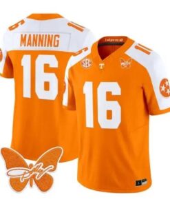 Peyton Manning Jersey #16 Tennessee Volunteers 2026 Stitched by My Store NCAA Football Jerseys