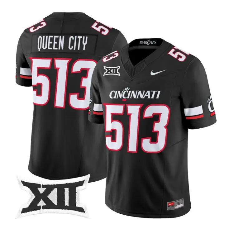 Queen City Jersey #513 Cincinnati Bearcats 2026 Vapor Limited All Stitched 1 Queen City Jersey #513 Cincinnati Bearcats 2026 Vapor Limited All Stitched by My Store NCAA Football Jerseys