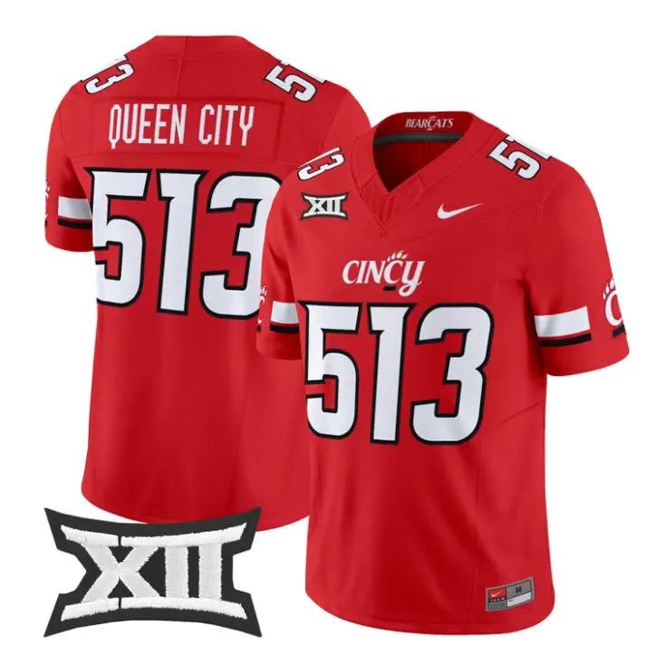 Queen City Jersey #513 Cincinnati Bearcats 2026 Vapor Limited All Stitched 2 Queen City Jersey #513 Cincinnati Bearcats 2026 Vapor Limited All Stitched by My Store NCAA Football Jerseys