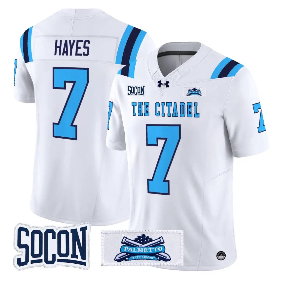 Quentin Hayes Jersey #7 The Citadel Bulldogs 2026 Vapor Limited Stitched by My Store NCAA Football Jerseys