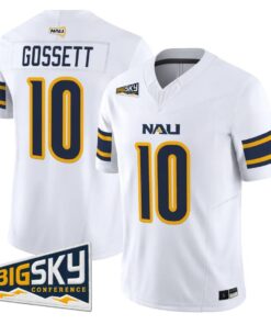 Quran Gossett Jersey #10 Northern Arizona Lumberjacks 2026 Vapor Stitched by My Store NCAA Football Jerseys