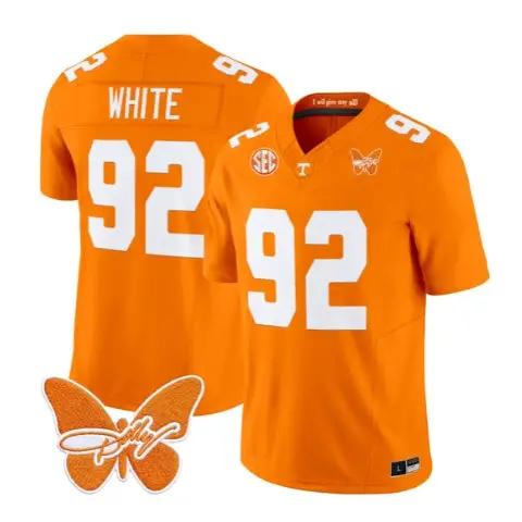 Reggie White Jersey #92 Tennessee Volunteers 2026 Stitched by My Store NCAA Football Jerseys