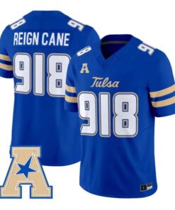 Reign Cane Jersey #918 Tulsa Golden Hurricane 2026 Limited Stitched by My Store NCAA Football Jerseys