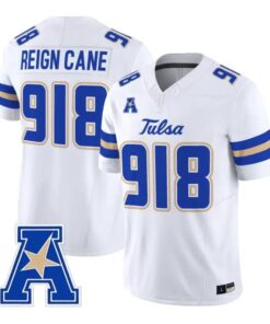 Reign Cane Jersey #918 Tulsa Golden Hurricane 2026 Limited Stitched by My Store NCAA Football Jerseys