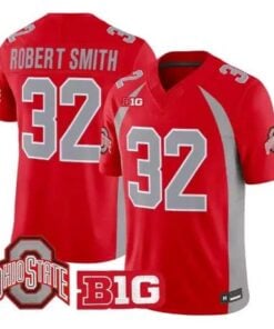 Robert Smith Jersey #32 Ohio State Buckeyes 1990 Throwback Stitched by My Store NCAA Football Jerseys