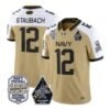 Roger Staubach Jersey #12 Navy Midshipmen 100th Anni Patch Stitched 12 Roger Staubach Jersey #12 Navy Midshipmen 100th Anni Patch Stitched by My Store NCAA Football Jerseys
