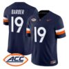 Rondé Barber Jersey #19 Virginia Cavaliers 2026 Vapor Limited Stitched by My Store NCAA Football Jerseys