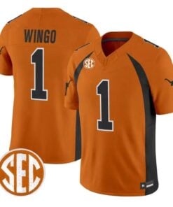 Ryan Wingo Jersey #1 Texas Longhorns 1990 Throwback 2026 Vapor Limited Stitched by My Store NCAA Football Jerseys