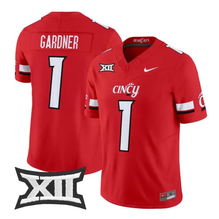Sauce Gardner Jersey #1 Cincinnati Bearcats 2026 Vapor Limited Stitched 2 Sauce Gardner Jersey #1 Cincinnati Bearcats 2026 Vapor Limited Stitched by My Store NCAA Football Jerseys