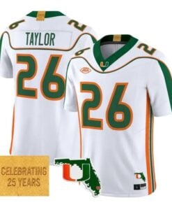 Sean Taylor Jersey #26 Miami Hurricanes 2001 Throwback 2026 All Stitched 6 Sean Taylor Jersey #26 Miami Hurricanes 2001 Throwback 2026 All Stitched by My Store NCAA Football Jerseys