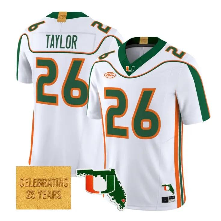 Sean Taylor Jersey #26 Miami Hurricanes 2001 Throwback 2026 All Stitched 3 Sean Taylor Jersey #26 Miami Hurricanes 2001 Throwback 2026 All Stitched by My Store NCAA Football Jerseys