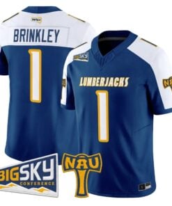 Shoes Brinkley Jersey #1 Northern Arizona Lumberjacks 2026 Vapor Stitched by My Store NCAA Football Jerseys