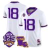 Silent Season Jersey #18 LSU Tigers Silent Season of 1918 Louisiana Patch Stitched by My Store NCAA Football Jerseys