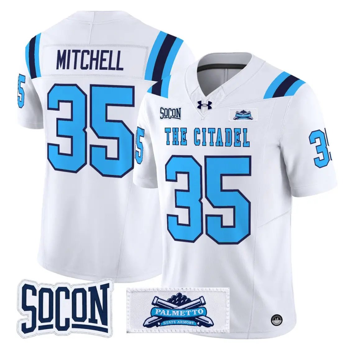 Stump Mitchell Jersey #35 The Citadel Bulldogs 2026 Vapor Limited Stitched by My Store NCAA Football Jerseys