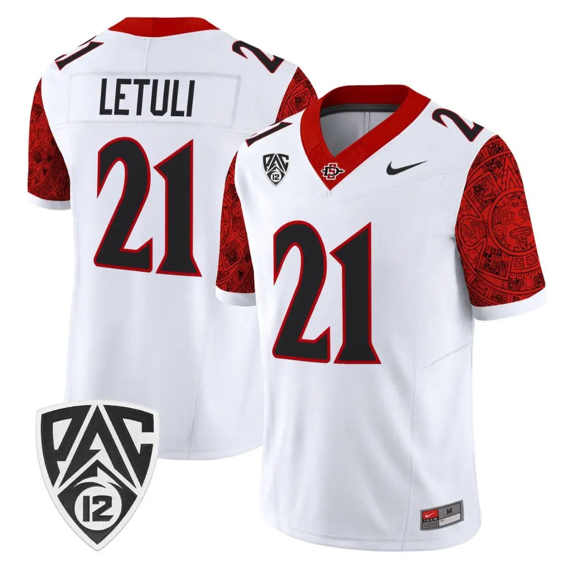 Tano Letuli Jersey #21 San Diego State Aztecs 2026 Vapor Stitched by My Store NCAA Football Jerseys