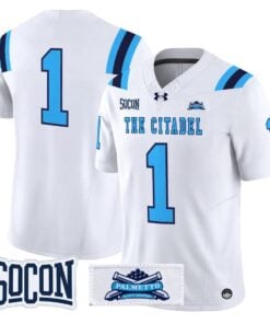 Team Jersey #1 The Citadel Bulldogs 2026 Vapor Limited Stitched by My Store NCAA Football Jerseys