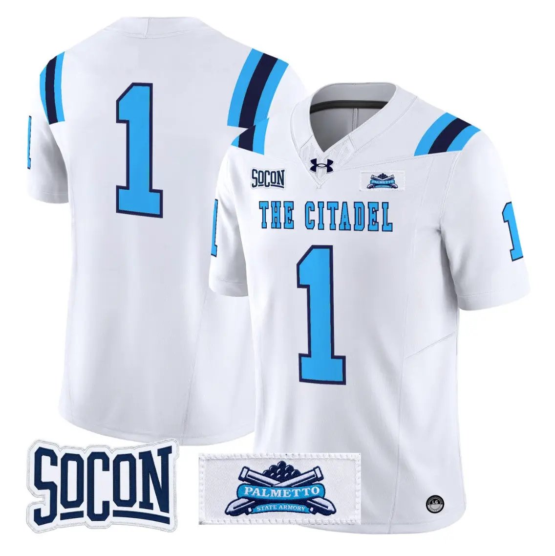 Team Jersey #1 The Citadel Bulldogs 2026 Vapor Limited Stitched by My Store NCAA Football Jerseys