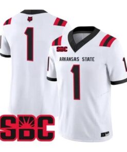 Team Jersey #1 Arkansas State Red Wolves 2026 Vapor All Stitched by My Store NCAA Football Jerseys