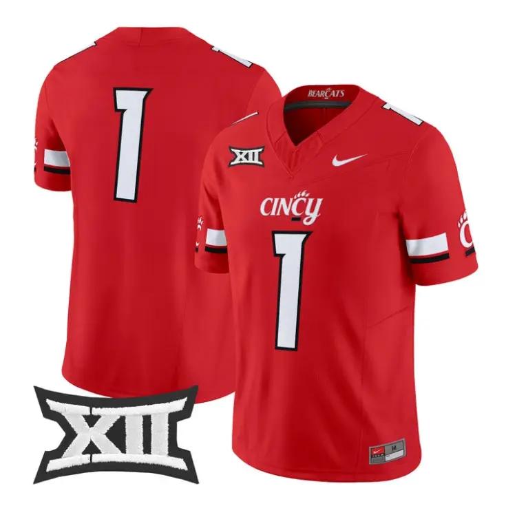 Team Jersey #1 Cincinnati Bearcats 2026 Football Vapor Limited Stitched 2 Team Jersey #1 Cincinnati Bearcats 2026 Football Vapor Limited Stitched by My Store NCAA Football Jerseys