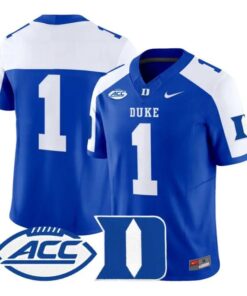 Team Jersey #1 Duke Blue Devils 2026 Vapor Limited All Stitched by My Store NCAA Football Jerseys