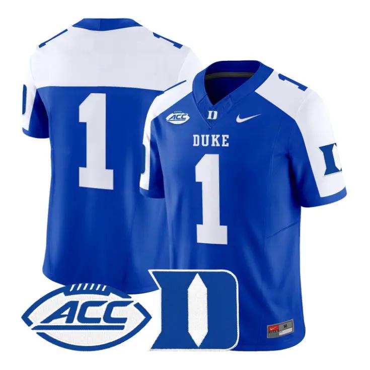 Team Jersey #1 Duke Blue Devils 2026 Vapor Limited All Stitched by My Store NCAA Football Jerseys