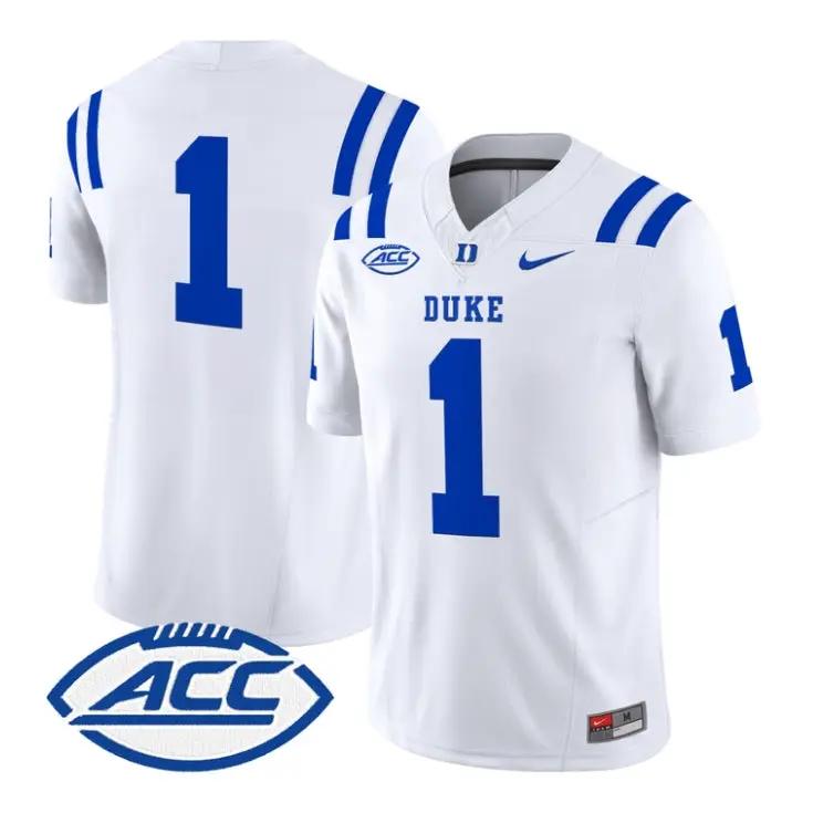 Team Jersey #1 Duke Blue Devils 2026 Vapor Limited All Stitched by My Store NCAA Football Jerseys