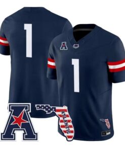 Team Jersey #1 Florida Atlantic Owls 2026 Florida Patch Vapor All Stitched by My Store NCAA Football Jerseys